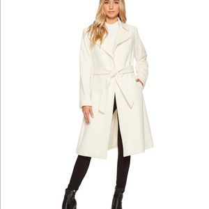 Cream wool wrap coat belted - Lauren Ralph Lauren